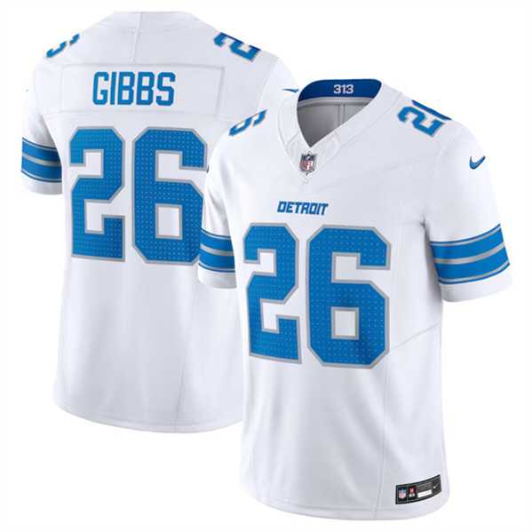 Men & Women & Youth Detroit Lions #26 Jahmyr Gibbs White 2024 F.U.S.E. Vapor Limited Stitched Jersey->detroit lions->NFL Jersey
